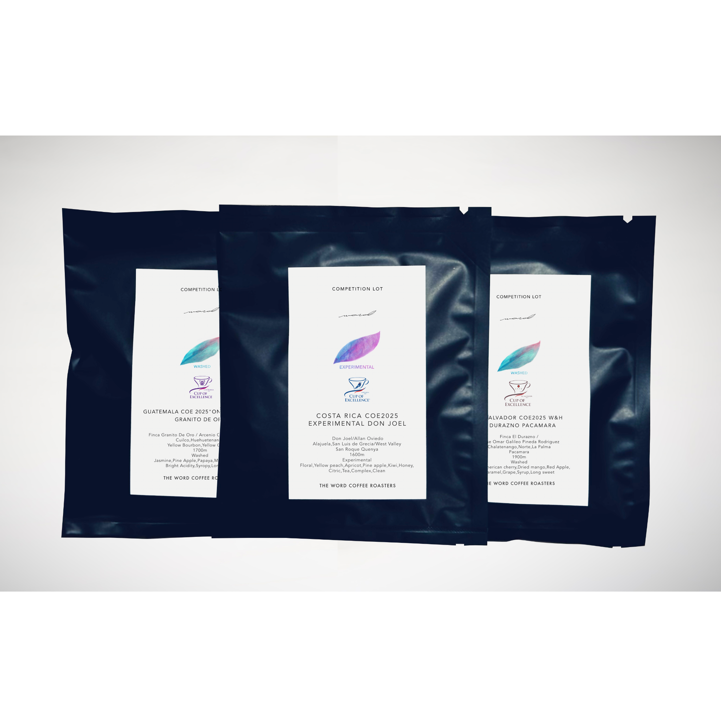 THE COLLECTION:CUP OF EXCELLENCE|COE / カップ オブ エクセレンス銘柄3種(焙煎豆30g×3)のセット|THE WORD COFFEEROASTERS TOKYO JAPAN|東京 葛飾区 奥戸 新小岩 立石 ザ・ワードコーヒー