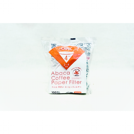 CAFEC ABACA COFFEE PAPER FILTER / 4Cups-White
CAFEC アバカ 円すいコーヒーフィルター ホワイト/ 2~4杯用 100枚入り

