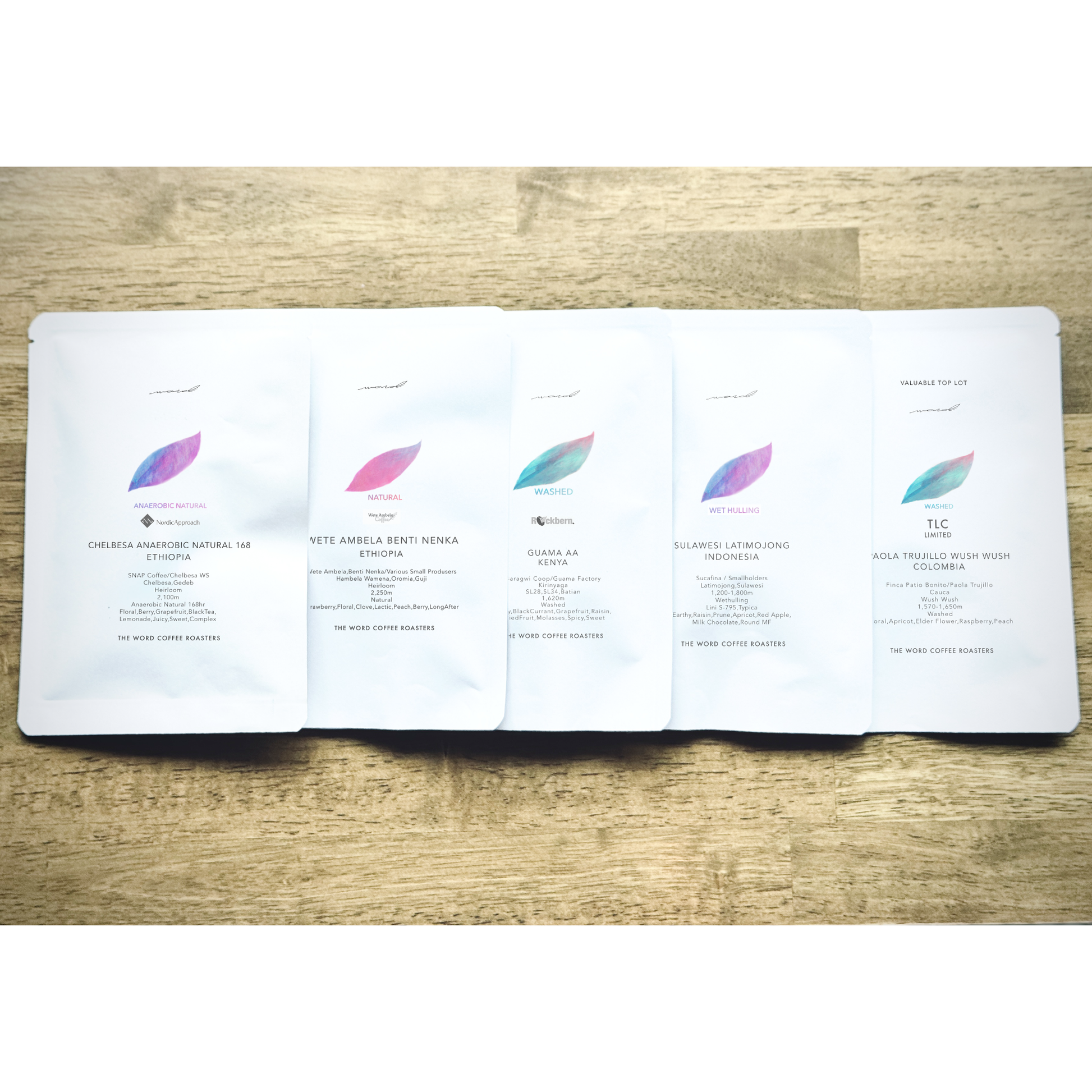 SINGLE ORIGIN TASTING SET / 30g×5|シングルオリジンお試しテイスティングセット 30g×5種|THE WORD COFFEE ROASTERS TOKYO JAPAN スペシャルティコーヒー 葛飾区 奥戸 新小岩