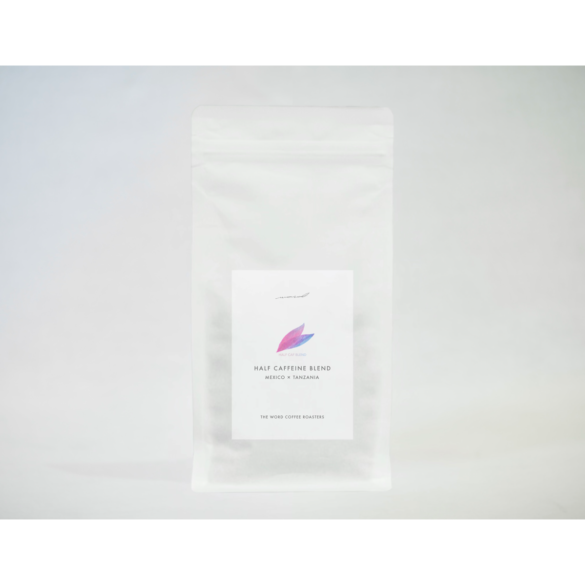 HALF CAFFEINE BLEND | MEXICO×TANZANIA
ハーフカフェインブレンド | メキシコ×タンザニア
THE WORD COFFEE ROASTERS TOKYO JAPAN|ザ・ワードコーヒー 東京　葛飾区　奥戸　新小岩　立石　スペシャルティコーヒー専門店